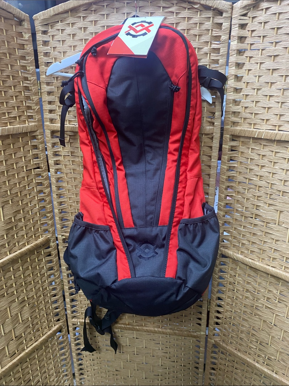 Men's Red and Black Performance Backpack - Lightweight Daypack